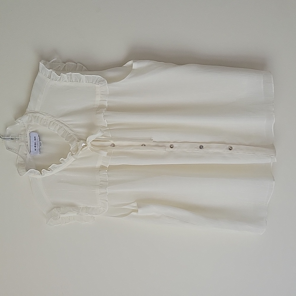 Highline Collective Women's Sleeveless Cream Blouse- Size XL- New!